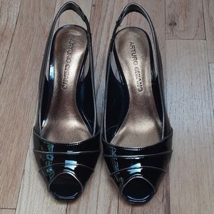Arturo Chiang NWT Soft Black Patent Leather Heels